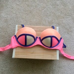 Maaji bikini Top 🌸Neon Pink/Peach Flamingo